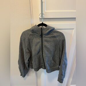 Lululemon Scuba Oversized Full-Zip Hoodie, Grey, Size XS/S